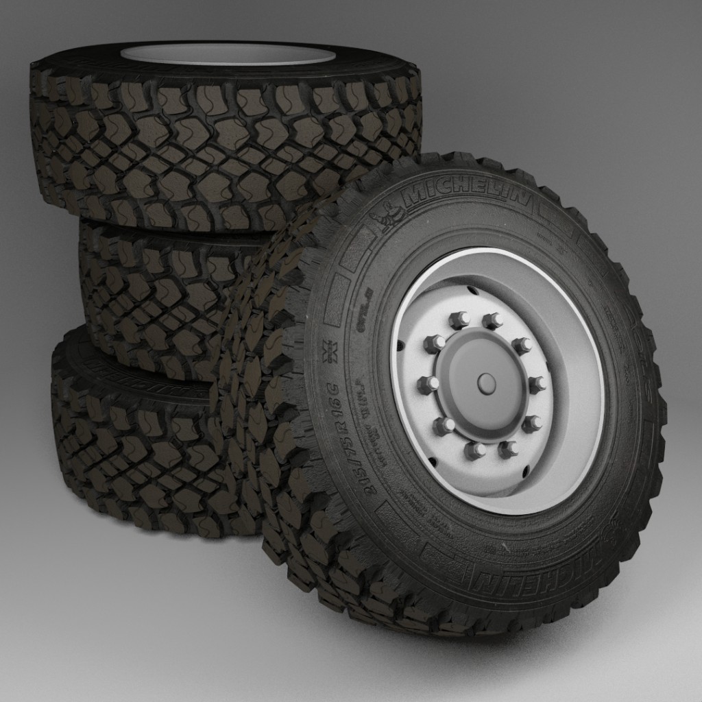 Off-road truck wheels (dirty) preview image 2
